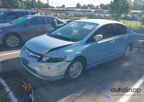 2007 Honda Civic Hybrid z USA, uszkodzony, nr VIN JHMFA36297S004966